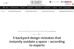 Screencapture of Homes & Gardens