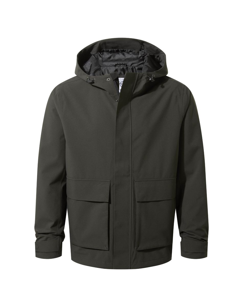 Cason Men's Waterproof Jacket - washed black