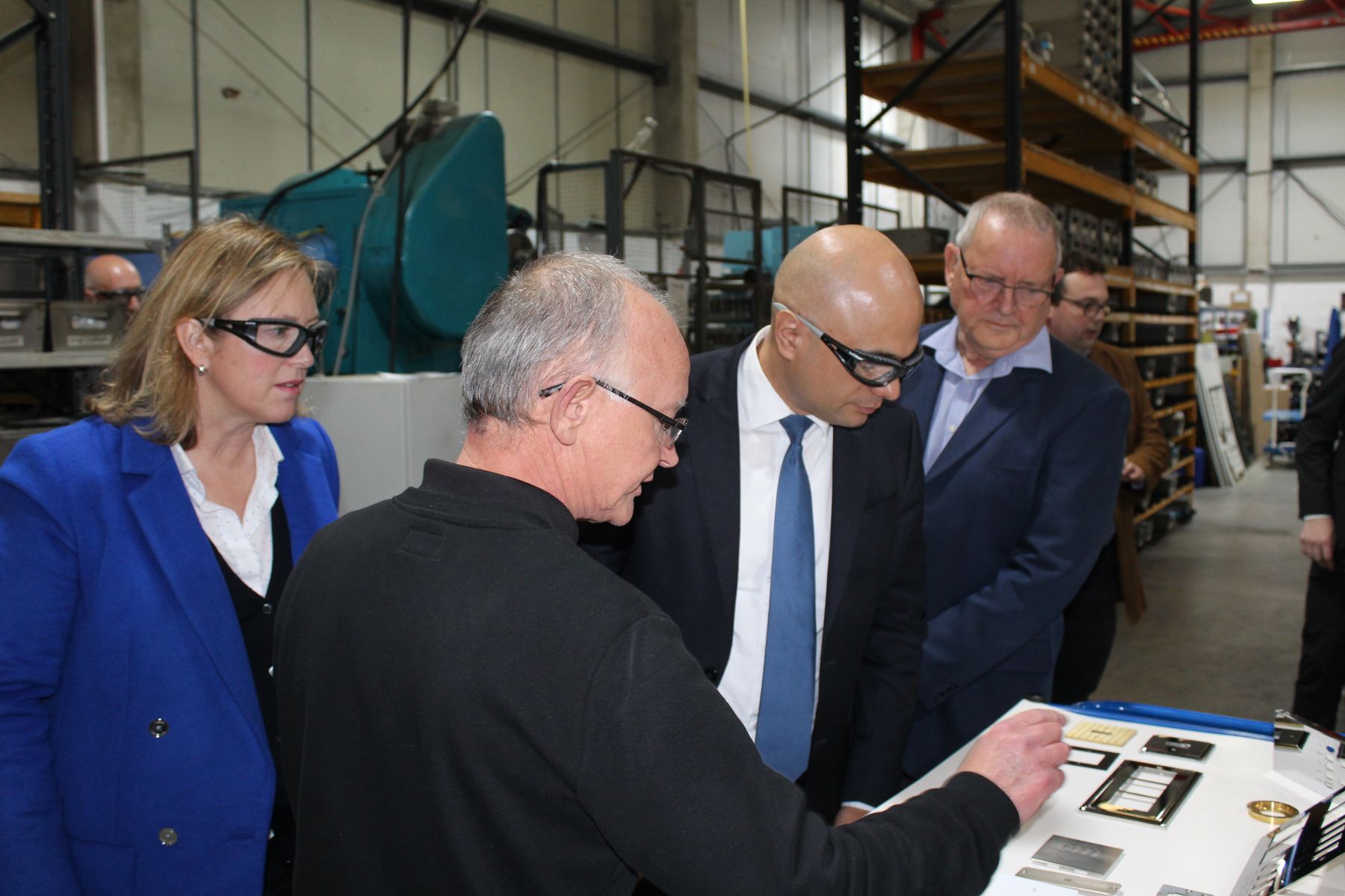 Sajid Javid enjoys private factory tour