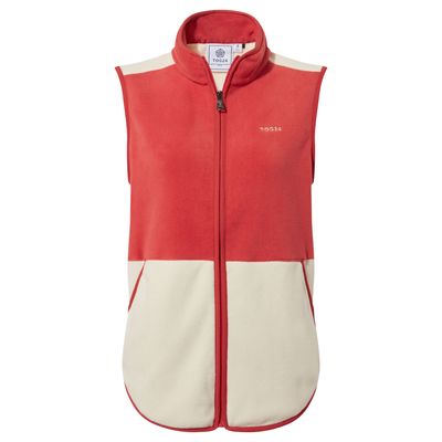 Fordley Women's Microfleece Gilet - Black/Cranberry