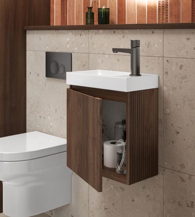 Linea Cloakroom Unit - Walnut