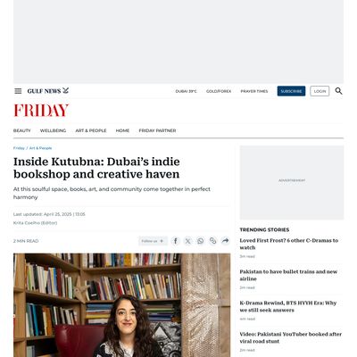 Screencapture of Gulf News