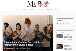 Screencapture of ME Retail News