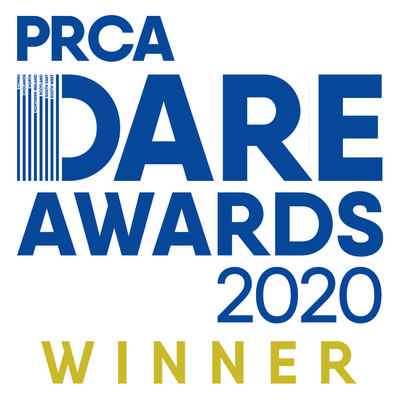 Catapult PR's PRCA DARE Awards winners' badge 2020