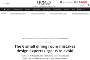 Screencapture of Homes & Gardens