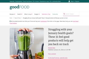 Screencapture of BBC Good Food
