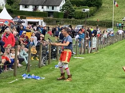 Fire Man Dave entertaining the crowds at the 2023 Grasmere Lakeland Sports and Show.