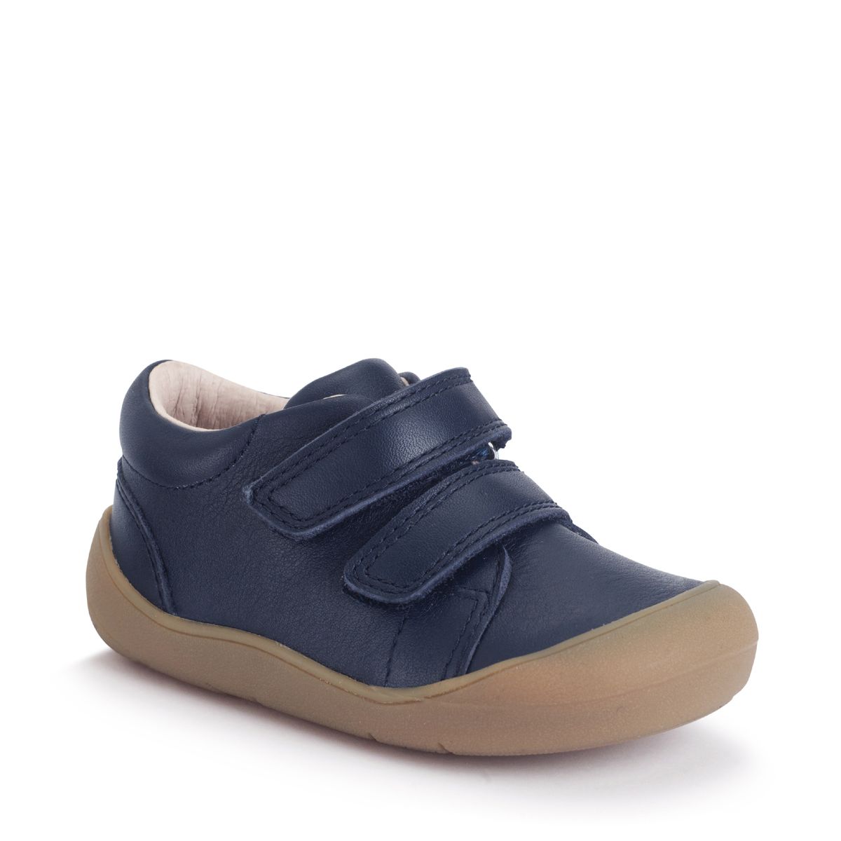 Start-Rite Scoot Navy leather rip-tape closed baby first walking shoes