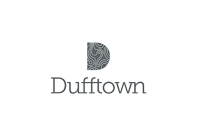 Destination Dufftown brand marque - lockup - Grey