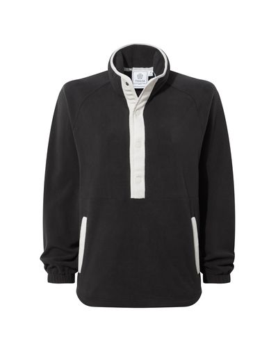 Beasly womens half zip fleece - black