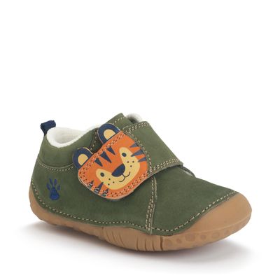 Cub - Khaki nubuck tiger rip-tape closed pre-walkers