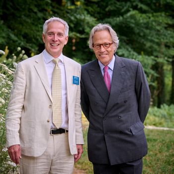 Julian Caddy (left) and the 11th Duke of Richmond (right).