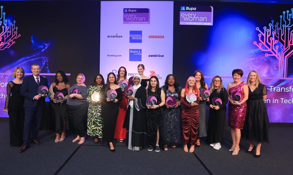 Winners at the 2024 Bupa everywoman in Technology Awards