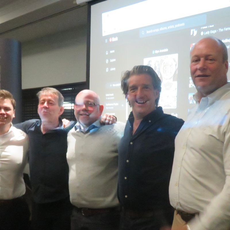 The winners of the Big Gauntlet AR Network Anniversary Quiz, at the Gauntlet conference 2024.