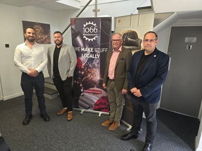 Duncan Ray, Focus SB (right) pictured with members of 1066 Manufacturers group