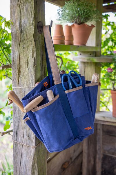 Sarah Raven Canvas Bucket Tool Bag.jpg