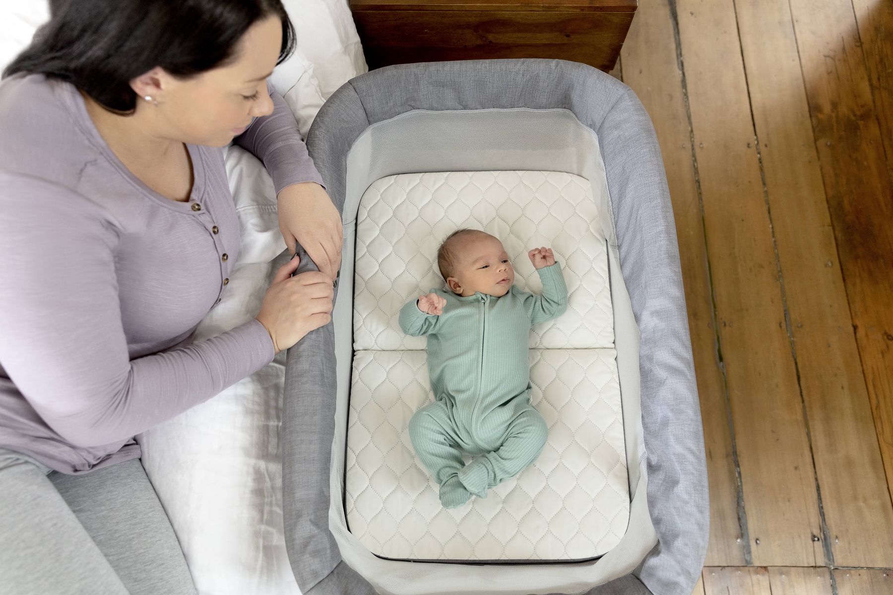 Side-by-Side Bedside Bassinet, Graco's new 3-in-1 crib solution for newborns - lifestyle image