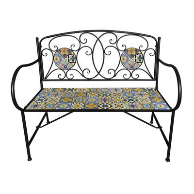 Agadir Mosaic Garden Bench