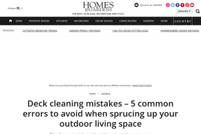 Screencapture of Homes & Gardens