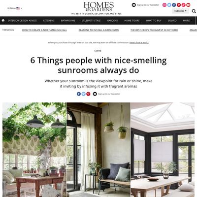 Screencapture of Homes & Gardens