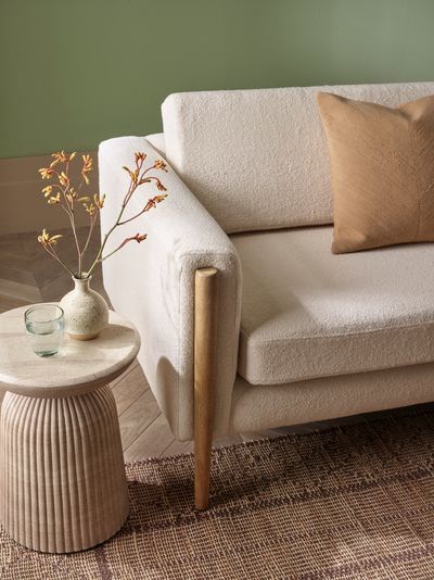Mason Side Table/Stool Travertine Finish