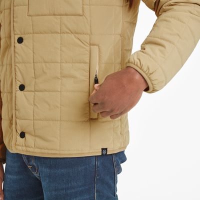 Keiran Men's Shacket - Ochre Brown