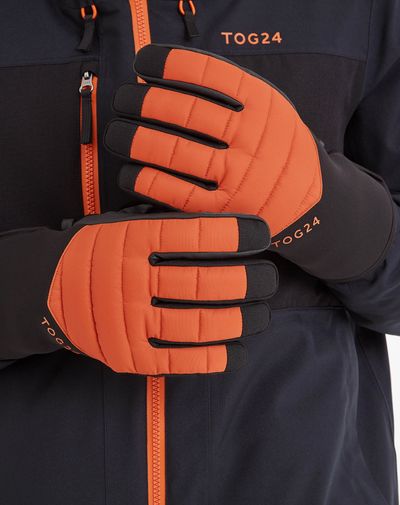 Adventure Ski Gloves - Dark Orange 