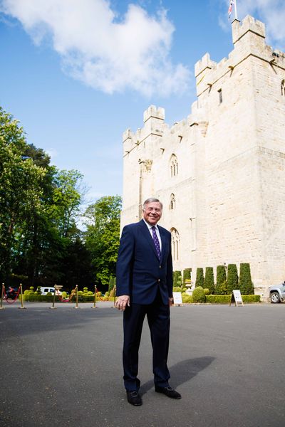 Baron of Langley, American professor, Dr Stuart Madnick, the owner of Langley Castle - England's most authentic, fortified medieval castle hotel and restaurant. on the occasion of the 40th anniversary of its opening.