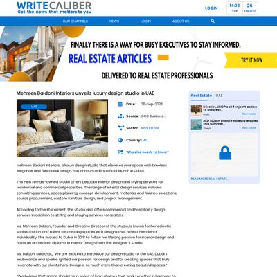 Screencapture of Latest Business News. Read Now.