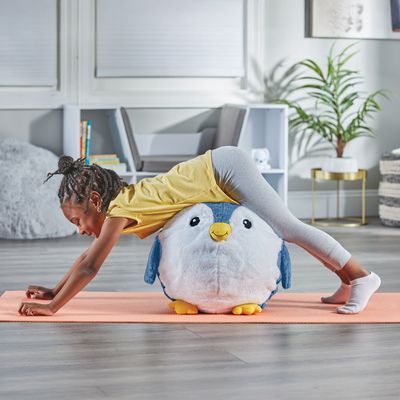 Yoga Ball Buddy with BubblePlush™ - Penguin