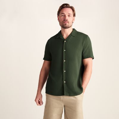 Valtos Mens Short Sleeve Shirt - Forage Green