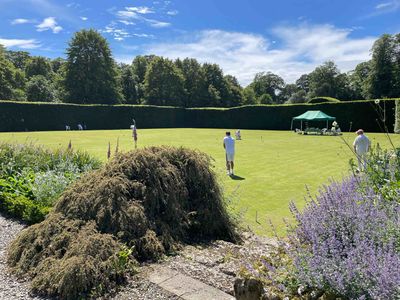 The ancient Bowling Green  at Levens Hall and Gardens