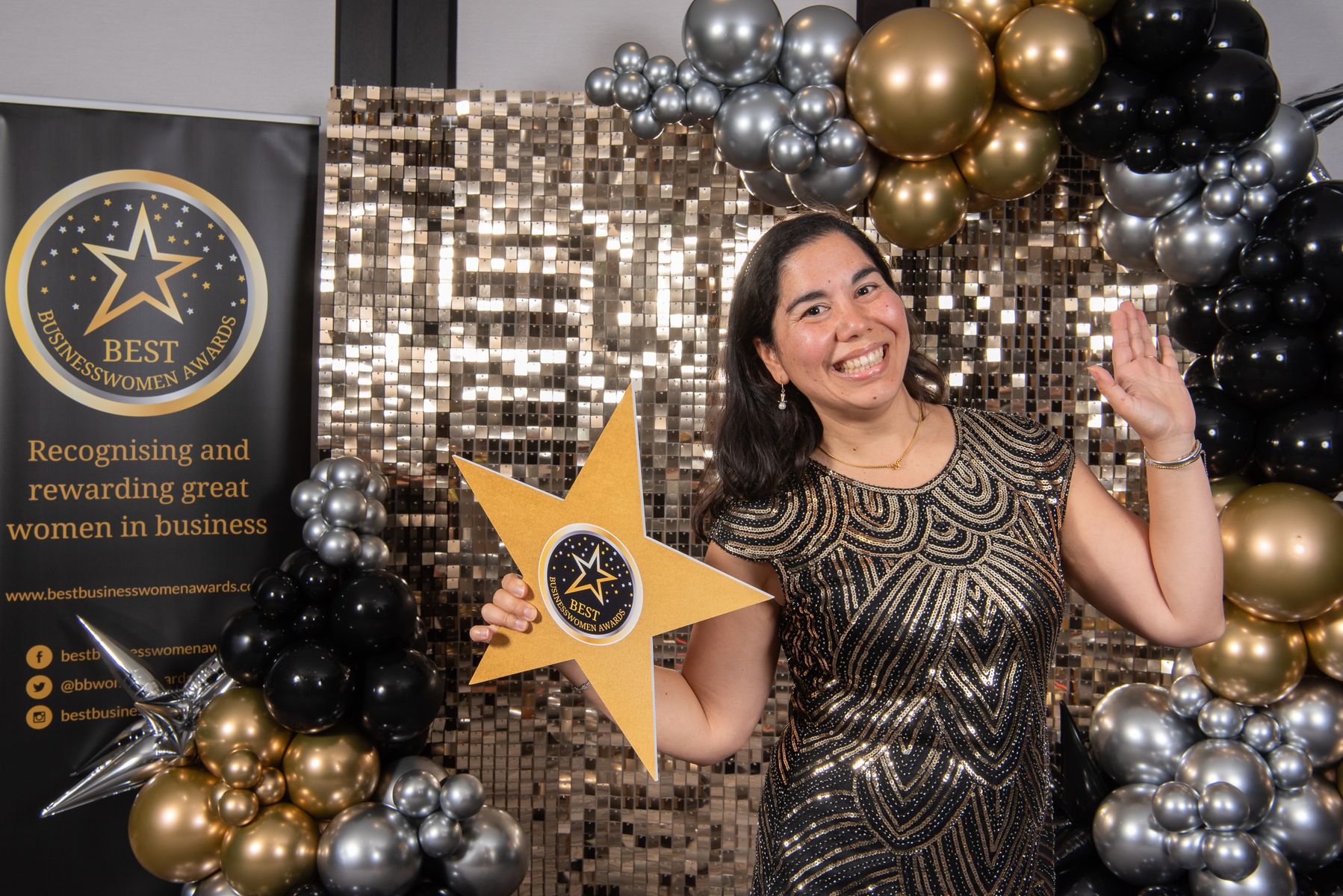 Janan Leo, founder of Cocorose London - a double winner of Gold (Best Customer Service) and Silver (Most Inspiring Businesswoman) awards at the national Best Businesswomen Awards 2024.