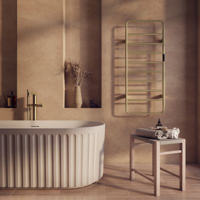 Aura Towel Rail 800mm in brushed brass