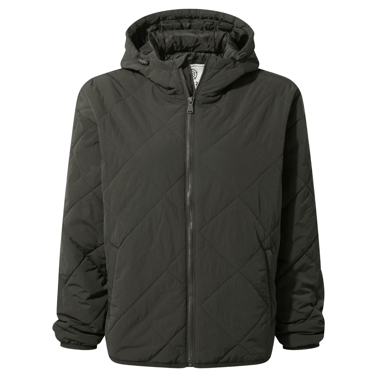 Orford Women's Hooded Padded Jacket - Washed Black