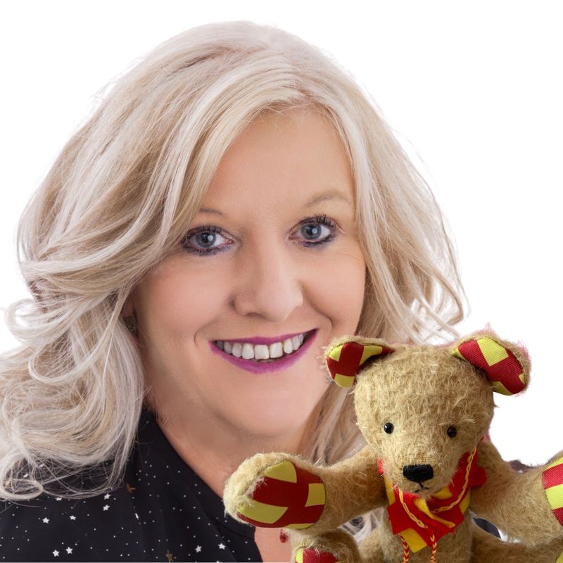 Northumberland Day organiser, Jane Hunt, with official mascot, Northumbear