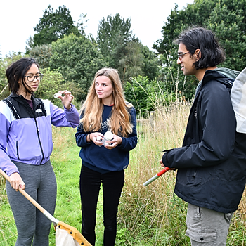 ‘Young Darwin’ scholars undertake invertebrate sampling as part of the environmental training programme.JPG
