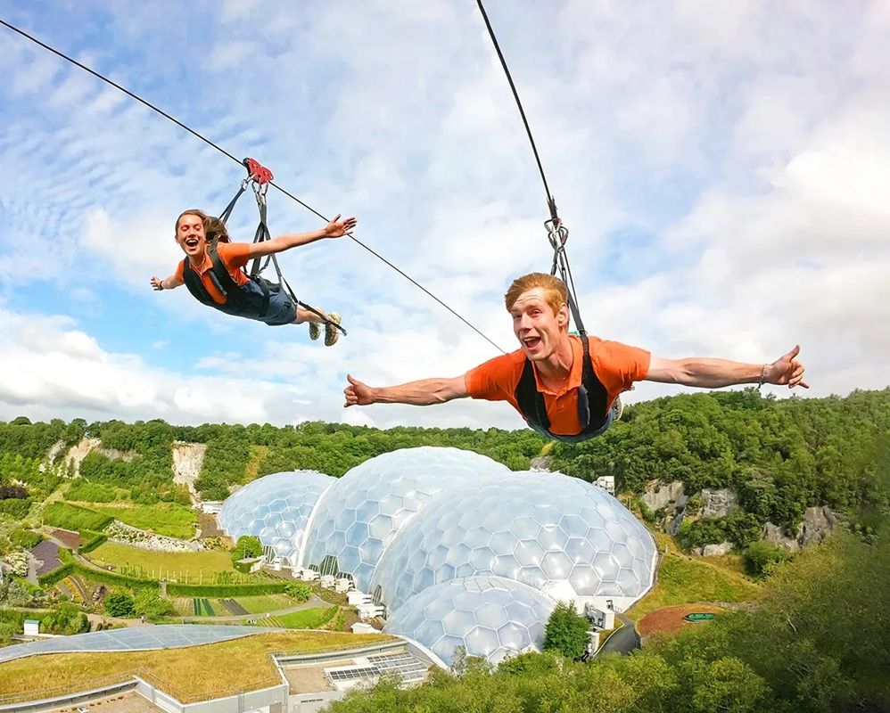 EDEN - Skywire at Eden, Cornwall, England's fastest zipline