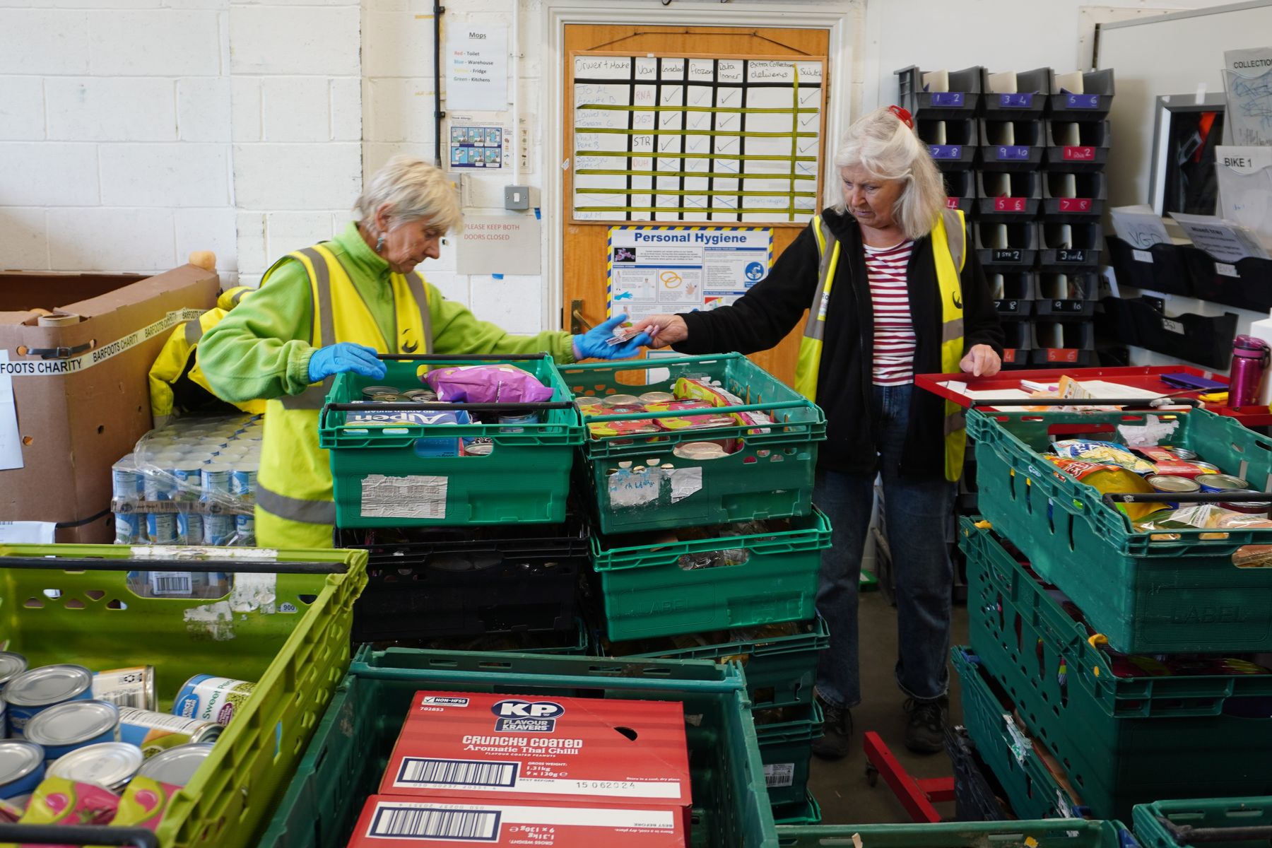 FareShare Sussex & Surrey sorting surplus food to redistribute