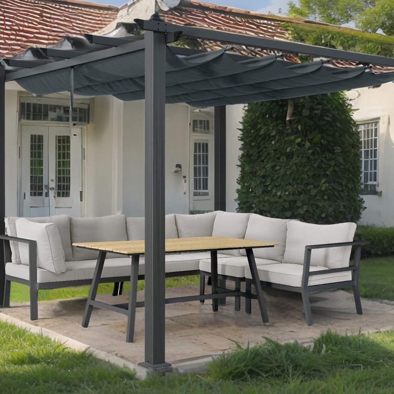 Aluminium Pergola with Retractable Roof
