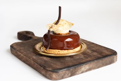 Sunflower Chocolate Mousse, French Sable Breton, With A Coconut, Lime And Lemongrass Mousseline