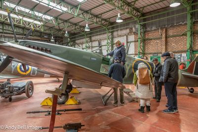 Visitors get close to aircraft at the Spitfire Visitor Centre: Hangar 42, Blackpool