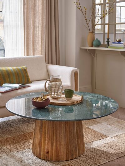 Westbourne Forest Green Marble Coffee Table
