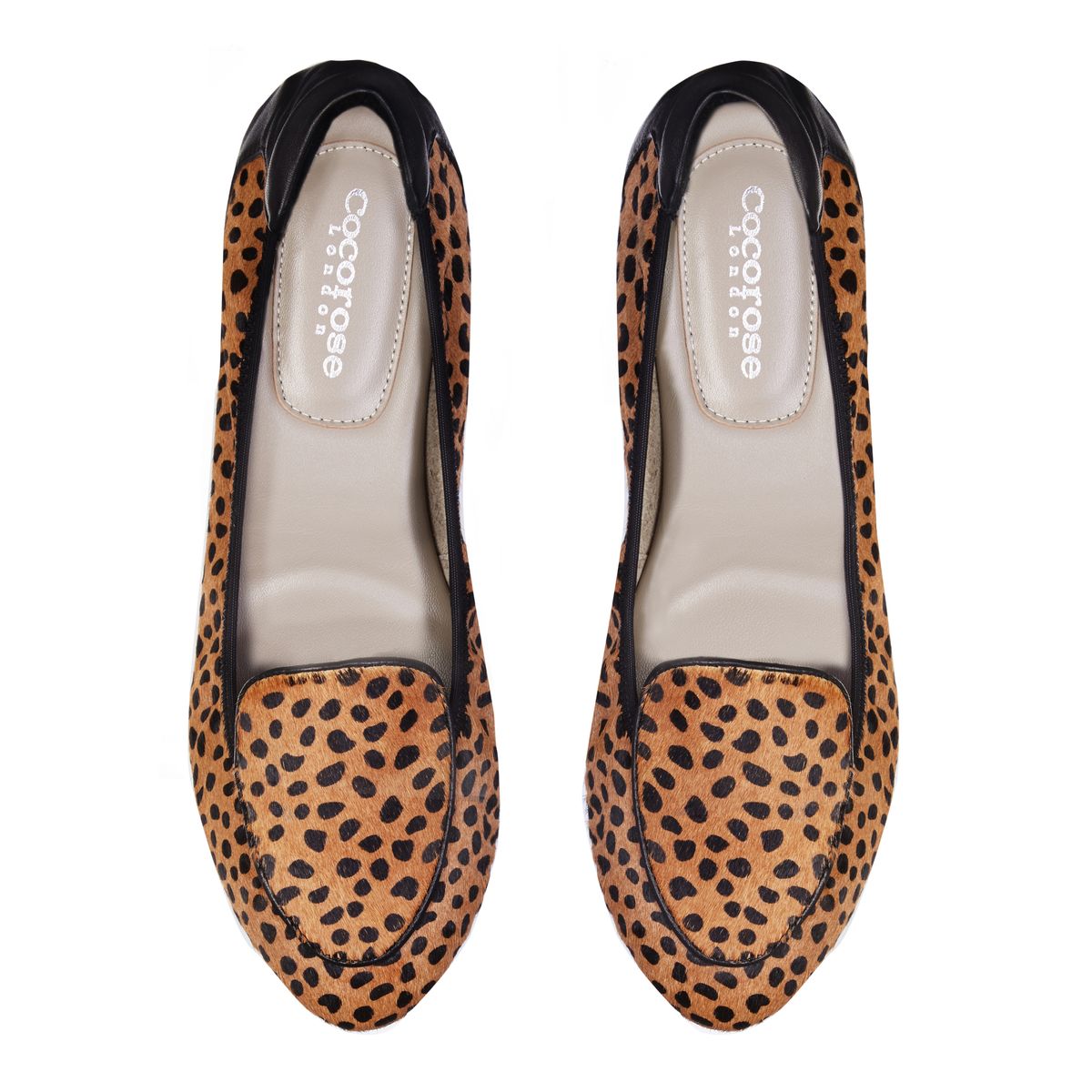Leopard pony-hair leather loafer from Cocorose London