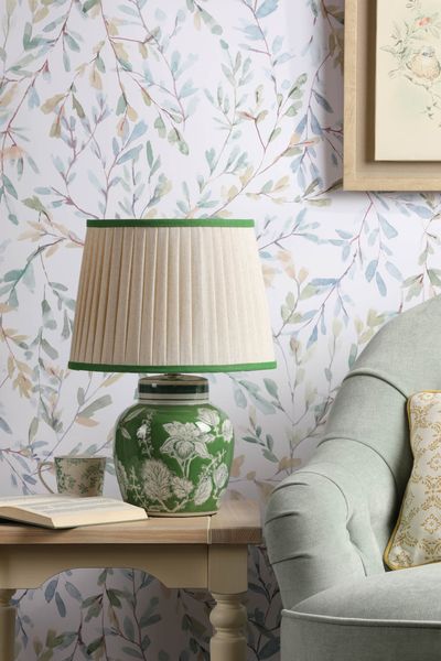 Colwich Table Lamp in Green Ceramic