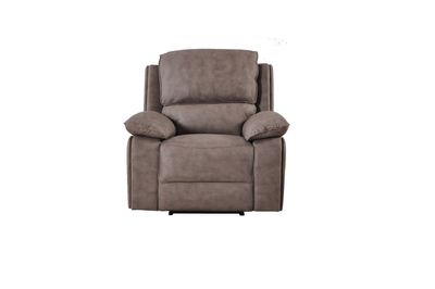Maple Grey Suede Fabric Electric Recliner Armchair