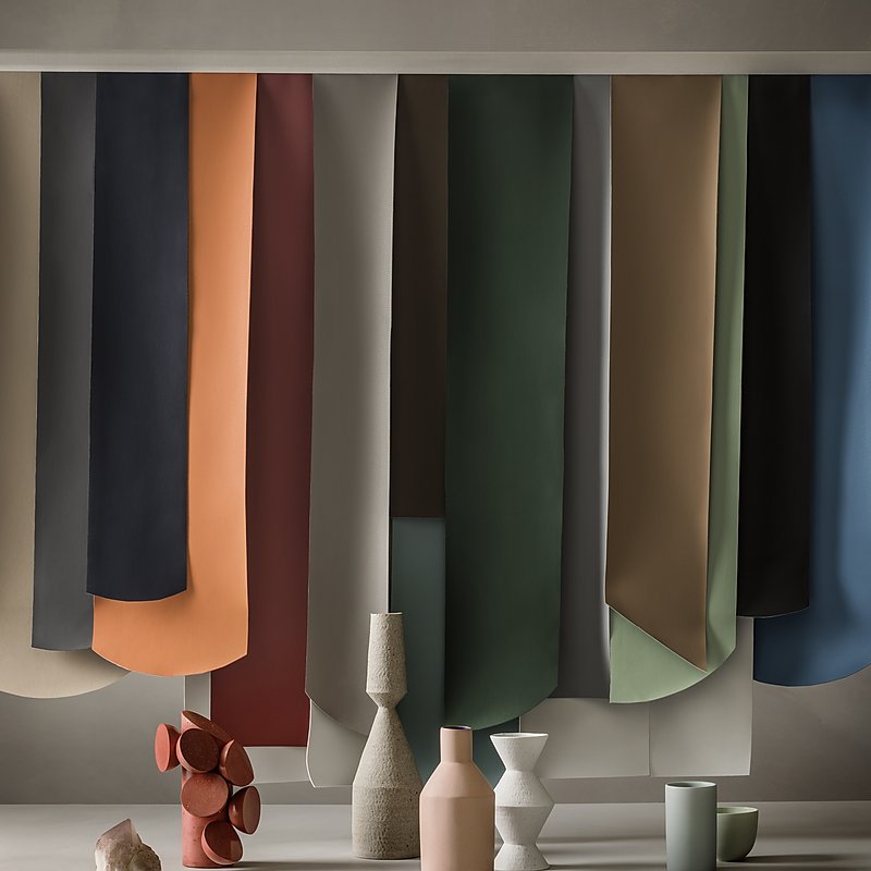 Ultrafabrics bio-based Volar Bio, the full collection of 15 colors.