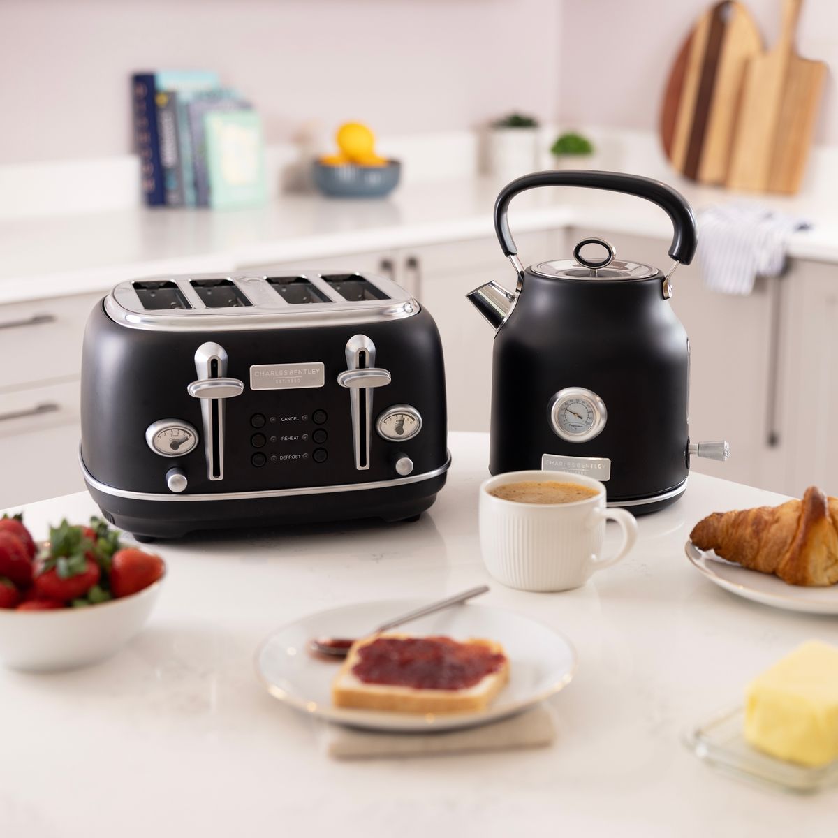 1.7L Kettle & 4 Slice Toaster Set