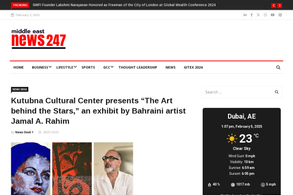 Screencapture of Middle East News 247