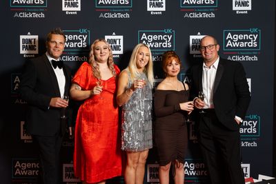 Team Photo at the UK Agency Awards